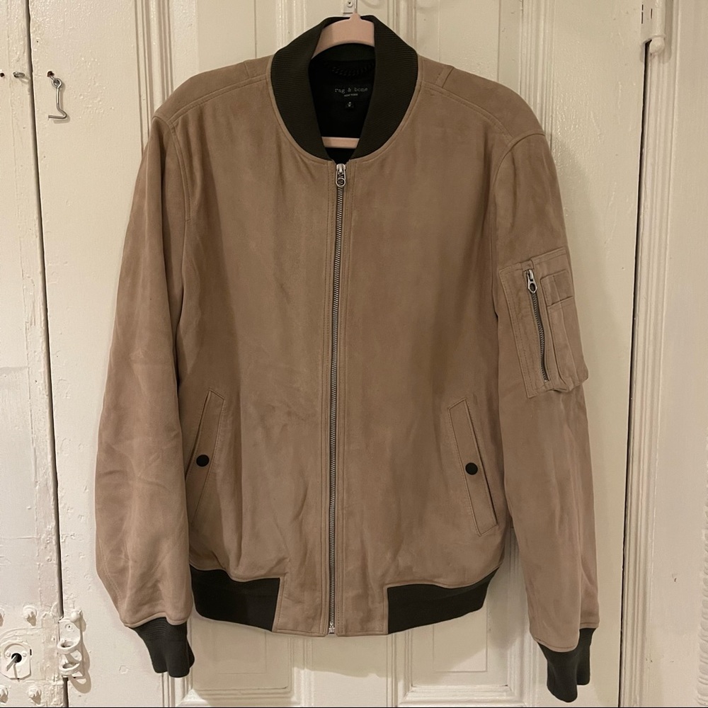 Rag & Bone Suede Bomber